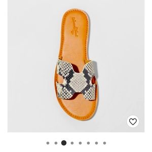 COPY - NIB Snake print slide sandals 9.5 W